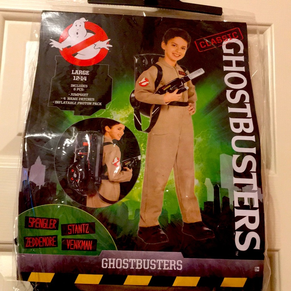 Ghostbusters costume , size large 12-14